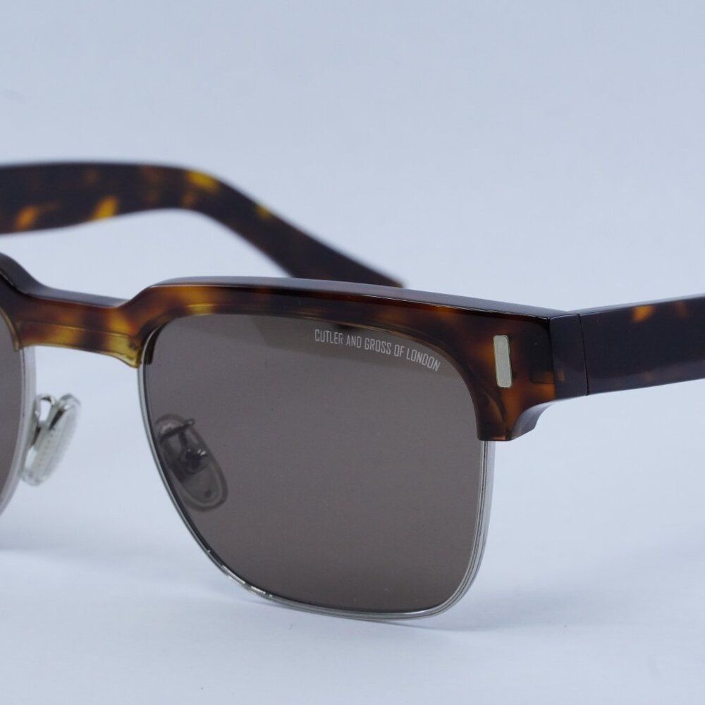 🕶️ New Cutler and Gross CG1332S 002 Sunglasses -Dark Turtle Frame, Brown Lenses - Picture 3 of 10